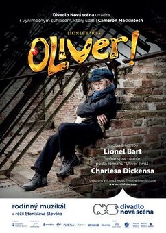 Muzikál Oliver - 3 lístky