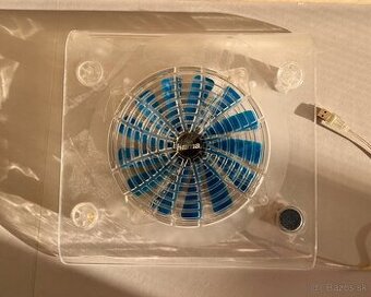 Notebook cooler - tichý ventilátor, krásny priesvitný design