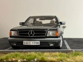 1:18 Mercedes-Benz 500SEC (C126) - ČIERNA - AUTOart