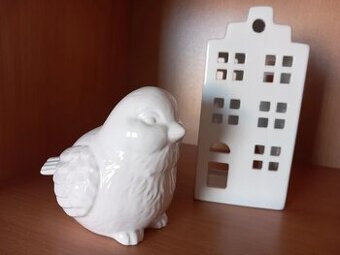 Veľký keramický vtáčik, aj ako pokladnička 16x12x10 cm - 1