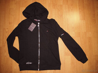Tommy Hilfiger dámska mikina na zips čierna - 1