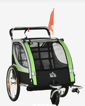 Kočík pre 2 deti, detský cyklovozík