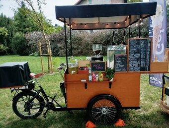Coffee Bike – mobilná kaviareň, plne vybavená