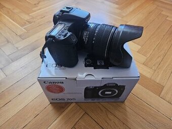 Predám canon eos 70D s objektívom 15-85mm a brašňou