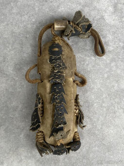 Starožitné ľudové púzdro na vreckový pastiersky nôž , vyrobe