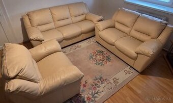 Na predaj - Kožená sedacia súprava 3+2+1
