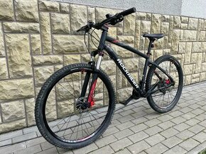 ROCKRIDER Horský bicykel st 540 27,5" červeno-čierny