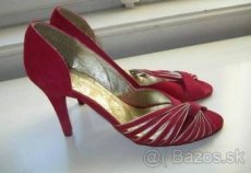 Nové Červené - bordové topánky, lodičky Baťa 36