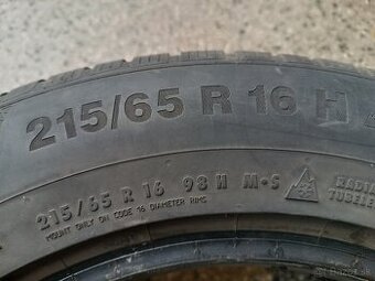 predám zimné pneu 215/65R16 Continental