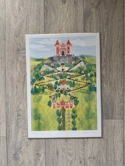 Predám grafiku Čierne diery od Saki Matsumoto - Kalvária