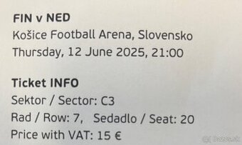 Vstupenky Euro 21