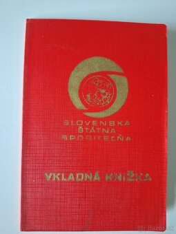 VKLADNÁ KNIŽKA Z R. CCA. 1990, SO ZABUDNUTOU HOTOVASŤOU