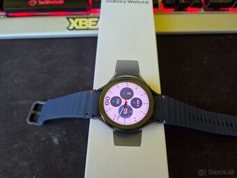 Samsung watch 5 44 lte čierne s dokupeným modrým remienkom č