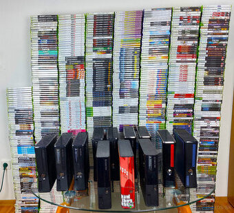 Xbox 360 + HRY + OVLÁDAČE