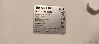 Elektrický ohrievač Sencor