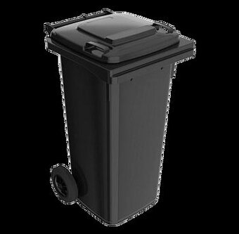 Popolnica, kuka nádoba, smetný kôš ČIERNA - ponúknite