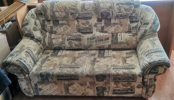 Sedačka s kreslom za odvoz