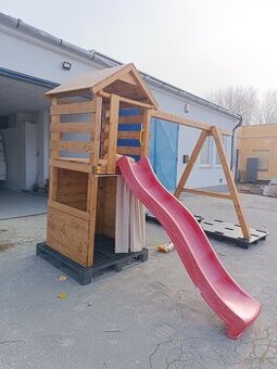 Detské ihrisko, veža, hojdačka