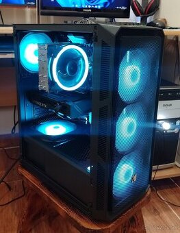 Herný výkonný PC–Ryzen 5 5500+RTX 4060Ti+32GB RAM+NVMe+WIN11
