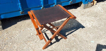 3-Skladacia stolička kožená