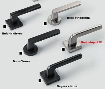Kovové interiérové kľučky