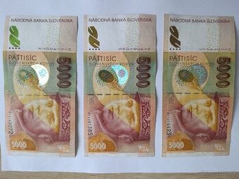 5000 Sk – Milan Rastislav Štefánik (Sada 3 ks)