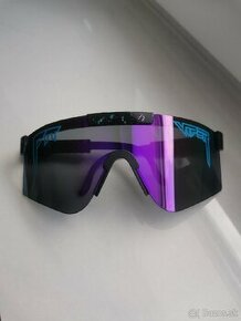 Športové slnečné okuliare Pit Viper (čierne-fialové sklo) - 1