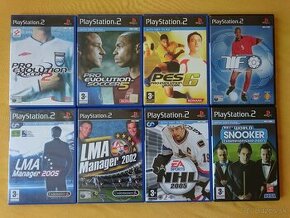 Hra na PS2 - PES, LMA MANAGER, NHL, SNOOKER - 1