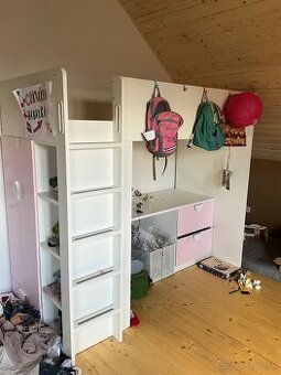 Detska poschodova postel smastad ikea