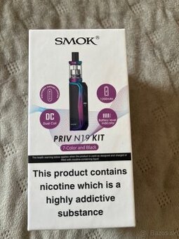 Smoktech Priv N19 1200mAh - 7-Color Black