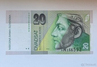 20 slovenských korun UNC