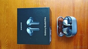 Samsung buds 3 pro strieborne