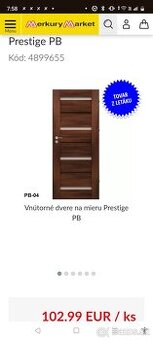 Predám nové dvere Prestige PB- 04
