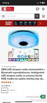 LED nastenne svetlo s reproduktorom