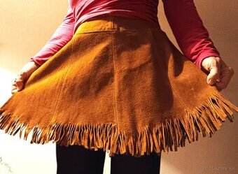 Kožená sukňa s nastaviteľnou šírkou