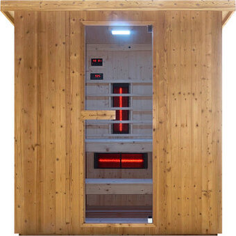 Sanotechnik - Vonkajšia kombinovaná sauna (Fínska / infra )
