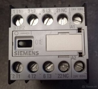 Stýkač SIEMENS 3TF2001-0AB0 cievka 24V (striedavé)