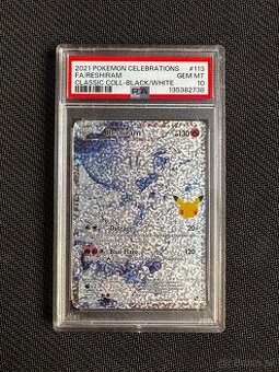 Celebrations	graded pokemon card slab	reshiram	113	psa 10
