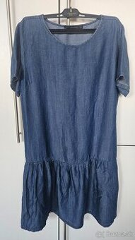 Zara -ľahké riflové šaty s volánom