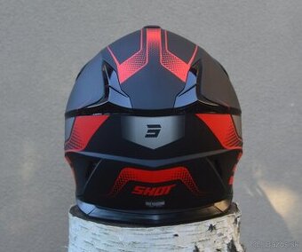 Prilba helma SHOT  červená čierna matná