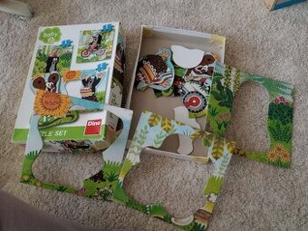 sada 3x puzzle pre najmensich, rozne druhy skladania.