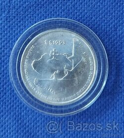 Strieborná pamätná minca 100Sk,1993, vznik Slovenskej rep.