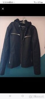 Pánska -chlapčenská biker bunda eko koža