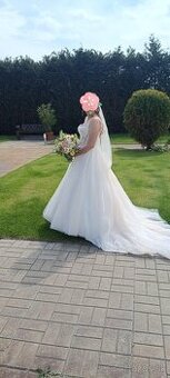 Svadobné šaty M Eva Mária farba Ivory