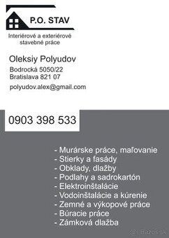 Rekonštrukcie bytov a stavanie rodinných domov