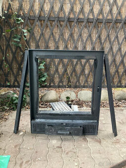 Krbový rám, dvierka, popolník, mriežka