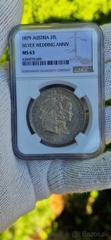 2 zlatnik 1879 MS63