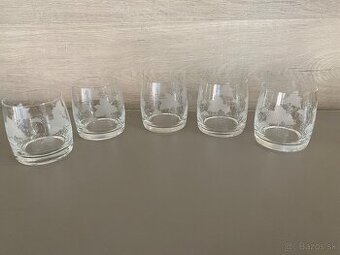 Predám poháre na whisky/ koňak- 5 ks