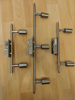 Set 3 ks stropných bodových svietidiel (matný nikel) – GU10