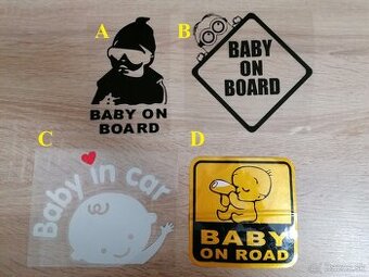 Nálepky na auto - Baby on board